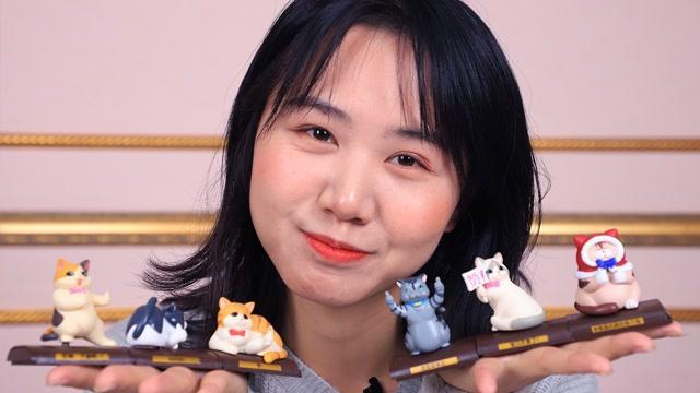 拆灵动创想点赞喵盲盒奇趣蛋,隐藏款是什么猫呢?